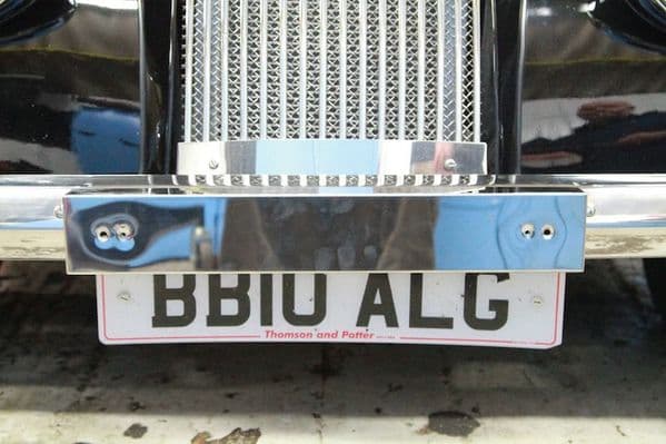 Stainless steel number plate box